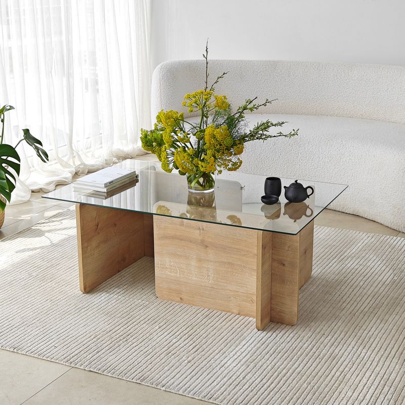 Casa si Gradina - Mobilier - Mese si birouri - Masute de cafea - Masuta de cafea, Hanah Home, pal melaminat, safir, 105x65x40 cm - Infinity.ro