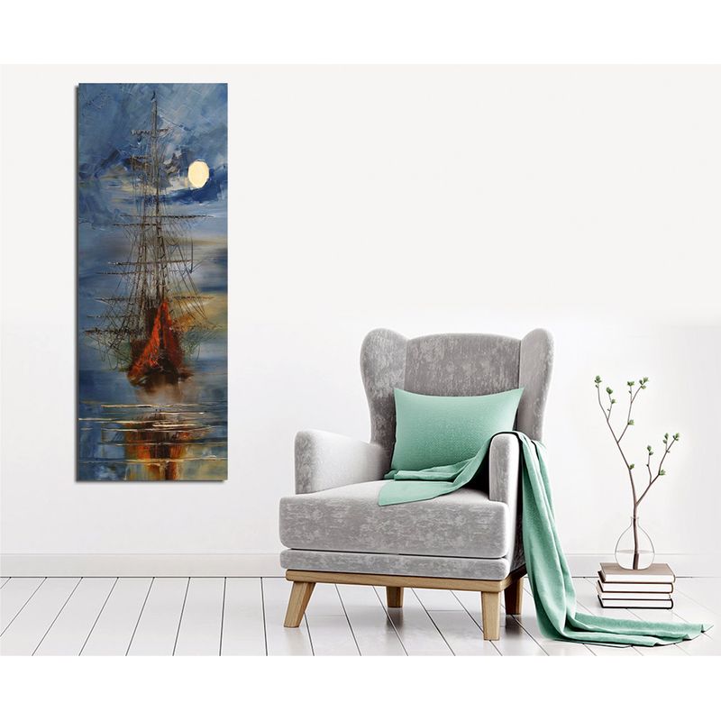 Casa si Gradina - Decoratiuni - Tablouri - Tablou decorativ, Wallxpert, panza, multicolor, 30x80 cm, rama lemn, 762SYM3297 - Infinity.ro