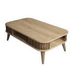 Casa si Gradina - Mobilier - Mese si birouri - Masute de cafea - Masuta de cafea, Hanah Home, pal melaminat, stejar, 105x60x34.6 cm, 845HCT2831 - Infinity.ro
