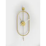 Casa si Gradina - Decoratiuni - Ceasuri - Ceas de perete decorativ, Wallxpert, metal, auriu, 28x80x7 cm - Infinity.ro