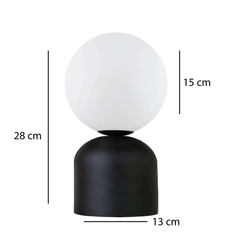 Casa si Gradina - Corpuri si surse de iluminat - Veioze si lampi - Veioze - Veioza, Opviq, metal, negru, 15x15x28 cm - Infinity.ro