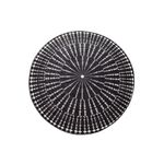 Casa si Gradina - Textile si covoare - Covoare - Covoare casa - Covor rotund, Conceptum Hypnose, negru alb, 100 cm, 100% poliester, antiderapant, lavabil la masina - Infinity.ro