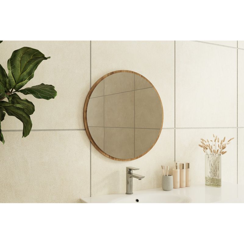 Casa si Gradina - Decoratiuni - Oglinzi - Oglinda, Hanah Home, mdf, nuc, 60x60x2.2 cm - Infinity.ro