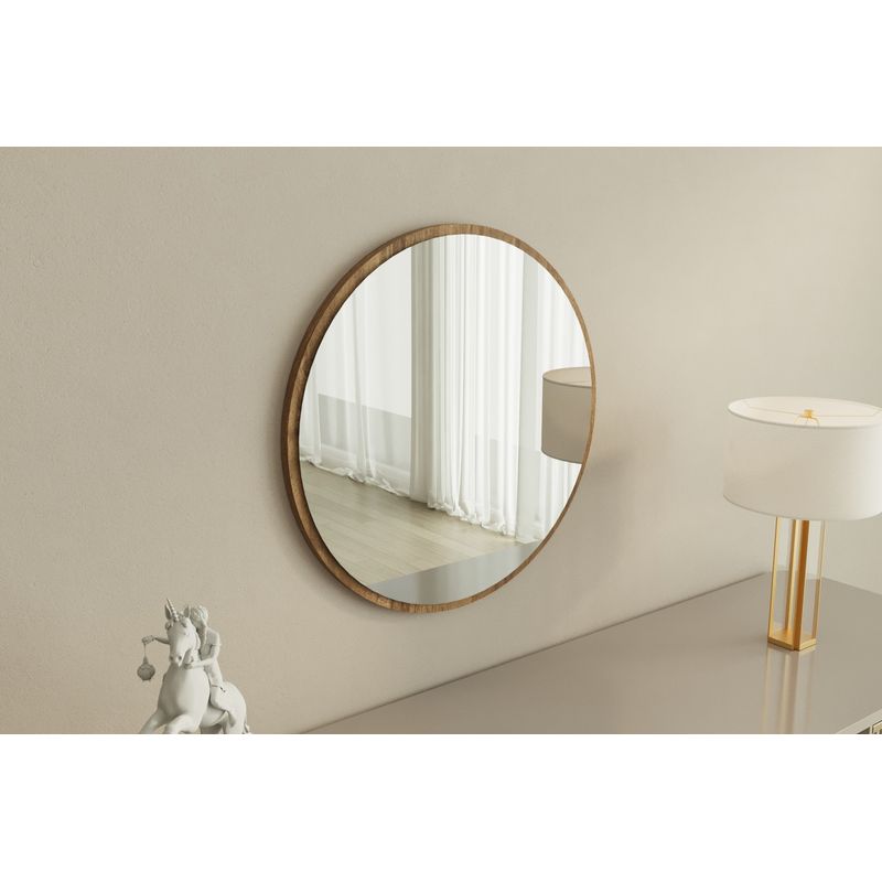 Casa si Gradina - Decoratiuni - Oglinzi - Oglinda, Hanah Home, mdf, nuc, 60x60x2.2 cm - Infinity.ro