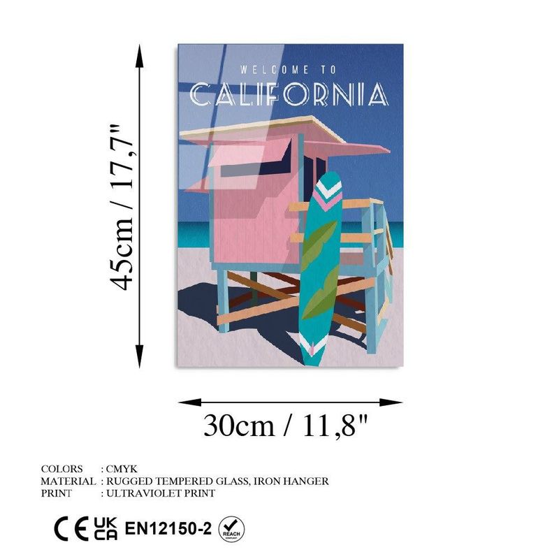 Casa si Gradina - Decoratiuni - Tablouri - Tablou decorativ, Wallxpert, sticla calita, multicolor, 30x45 cm, 123BZM2508 - Infinity.ro