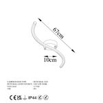 Casa si Gradina - Corpuri si surse de iluminat - Lustre si pendule - Lustra, Opviq, metal, negru, 67x5x10 cm, led integrat 16w 3000k - Infinity.ro