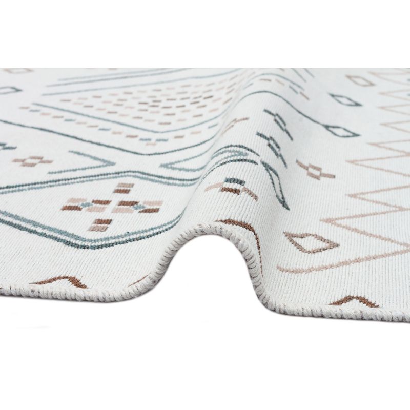 Casa si Gradina - Textile si covoare - Covoare - Covoare casa - Covor, Conceptum Hypnose, bej, albastru, 160x230 cm, 100% bumbac, tesatura plata - Infinity.ro