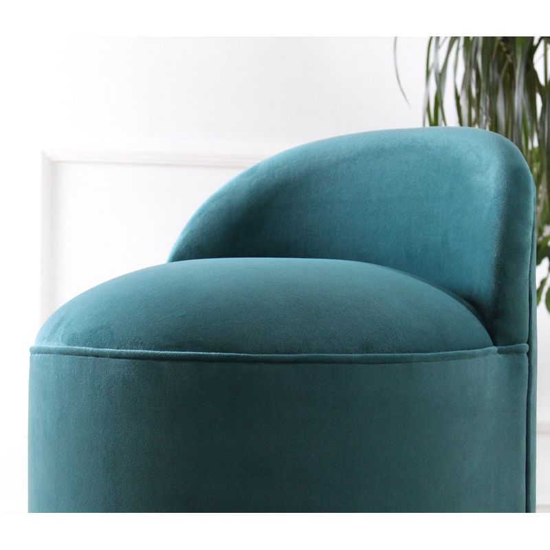 Casa si Gradina - Mobilier - Scaune si fotolii - Tabureti - Taburet, Hanah Home, catifea, verde petrol, 49x49x68 cm - Infinity.ro