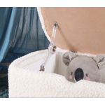 Casa si Gradina - Mobilier - Scaune si fotolii - Tabureti - Taburet, Hanah Home, blana artificiala, alb, 61x40x37 cm - Infinity.ro