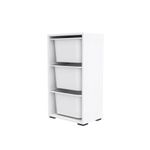 Casa si Gradina - Mobilier - Organizare si depozitare - Cutii depozitare - Dulap multifunctional, Hanah Home, PAL melaminat, alb, 45x30x90 cm - Infinity.ro