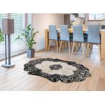 Casa si Gradina - Textile si covoare - Covoare - Covorase intrare - Covoras de intrare, Conceptum Hypnose, alb-negru, 80x150 cm, 100% poliester, antiderapant, 905ANR1116 - Infinity.ro