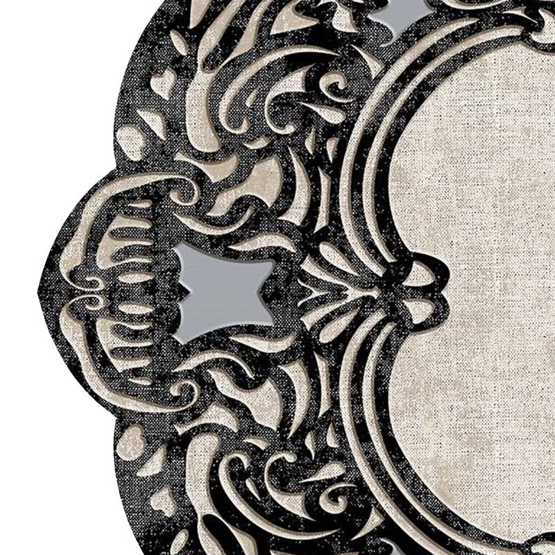 Casa si Gradina - Textile si covoare - Covoare - Covorase intrare - Covoras de intrare, Conceptum Hypnose, alb-negru, 80x150 cm, 100% poliester, antiderapant, 905ANR1116 - Infinity.ro