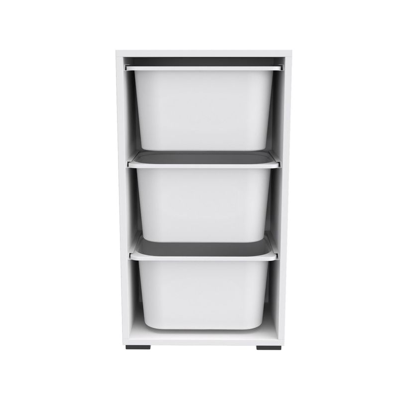 Casa si Gradina - Mobilier - Organizare si depozitare - Cutii depozitare - Dulap multifunctional, Hanah Home, PAL melaminat, alb, 45x30x90 cm - Infinity.ro