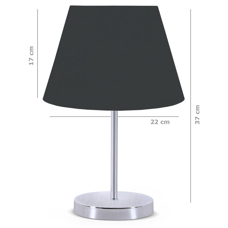 Casa si Gradina - Corpuri si surse de iluminat - Veioze si lampi - Veioze - Veioza, Opviq, pvc si metal, antracit, 17x22x37 cm - Infinity.ro