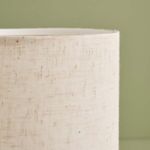 Casa si Gradina - Corpuri si surse de iluminat - Veioze si lampi - Veioze - Veioza, Opviq, textil, crem si negru, baza din lemn, 15x15x22 cm - Infinity.ro