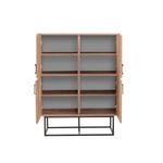 Casa si Gradina - Mobilier - Dulapuri si sifoniere - Dulapuri - Dulap multifunctional, Hanah Home, panou aglomerat melaminat, pin atlantic negru maro, 93x36x115 cm - Infinity.ro