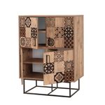 Casa si Gradina - Mobilier - Dulapuri si sifoniere - Dulapuri - Dulap multifunctional, Hanah Home, panou aglomerat melaminat, pin atlantic negru maro, 93x36x115 cm - Infinity.ro