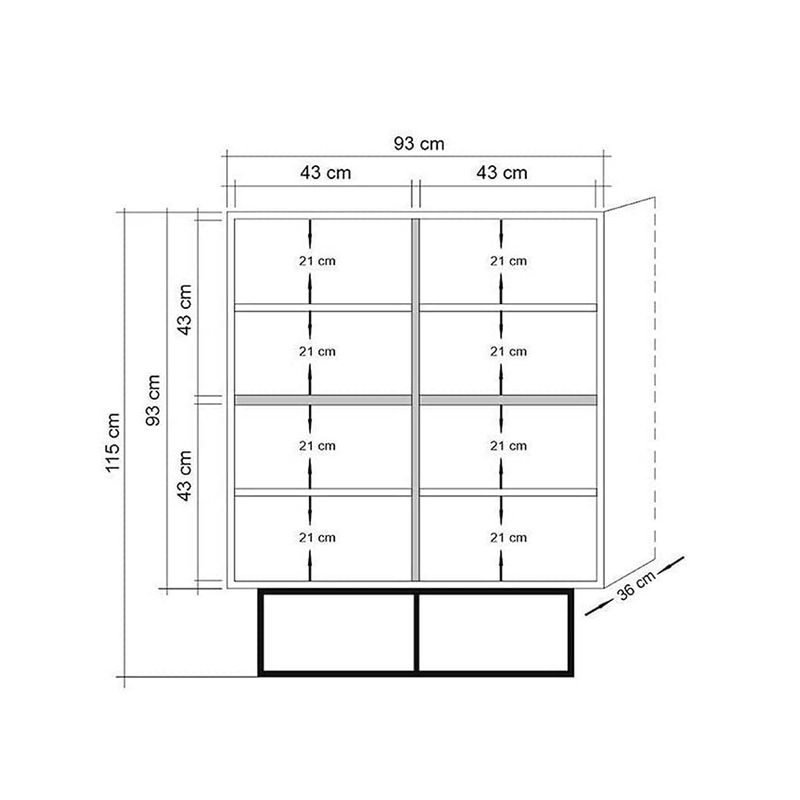 Casa si Gradina - Mobilier - Dulapuri si sifoniere - Dulapuri - Dulap multifunctional, Hanah Home, panou aglomerat melaminat, pin atlantic negru maro, 93x36x115 cm - Infinity.ro