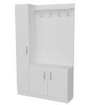Casa si Gradina - Mobilier - Organizare si depozitare - Cuiere - Cuier, Hanah Home, pal melaminat, alb, 110x31.8x180 cm - Infinity.ro