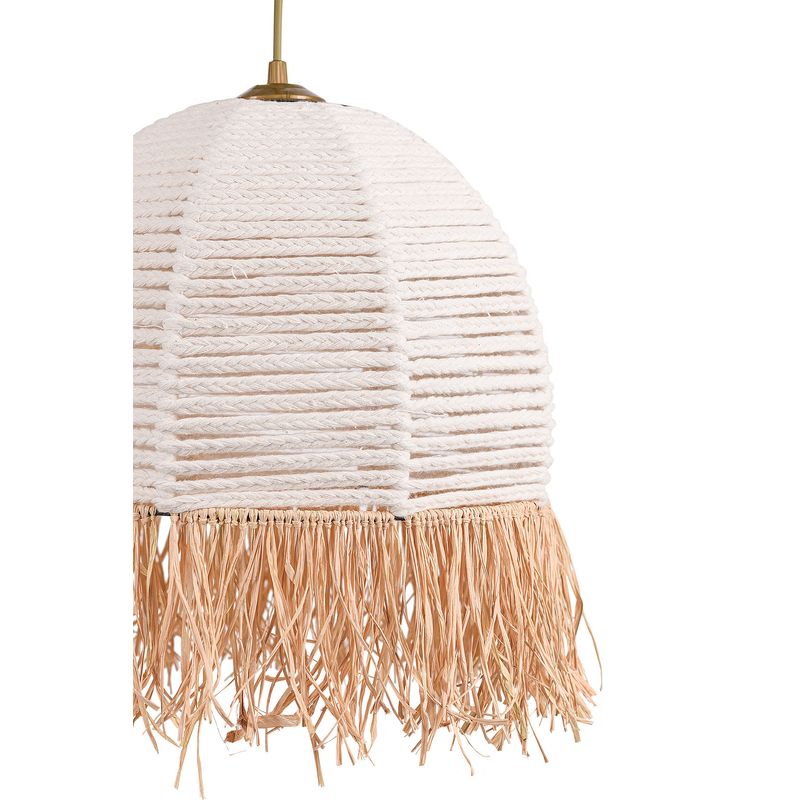 Casa si Gradina - Corpuri si surse de iluminat - Lustre si pendule - Candelabru, Opviq, corp metalic, alb, bumbac, 30x80 cm - Infinity.ro