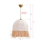 Casa si Gradina - Corpuri si surse de iluminat - Lustre si pendule - Candelabru, Opviq, corp metalic, alb, bumbac, 30x80 cm - Infinity.ro