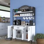 Casa si Gradina - Mobilier - Comode si corpuri - Corpuri bucatarie - Dulap multifunctional, Hanah Home, PAL melaminat, alb, 120x40x183.6 cm - Infinity.ro