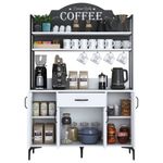 Casa si Gradina - Mobilier - Comode si corpuri - Corpuri bucatarie - Dulap multifunctional, Hanah Home, PAL melaminat, alb, 120x40x183.6 cm - Infinity.ro