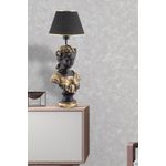 Casa si Gradina - Corpuri si surse de iluminat - Veioze si lampi - Veioze - Veioza, Opviq, poliester, negru auriu, 67 cm - Infinity.ro