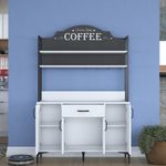 Casa si Gradina - Mobilier - Comode si corpuri - Corpuri bucatarie - Dulap multifunctional, Hanah Home, PAL melaminat, alb, 120x40x183.6 cm - Infinity.ro