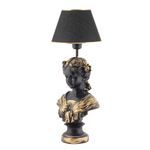 Casa si Gradina - Corpuri si surse de iluminat - Veioze si lampi - Veioze - Veioza, Opviq, poliester, negru auriu, 67 cm - Infinity.ro