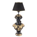 Casa si Gradina - Corpuri si surse de iluminat - Veioze si lampi - Veioze - Veioza, Opviq, poliester, negru auriu, 67 cm - Infinity.ro