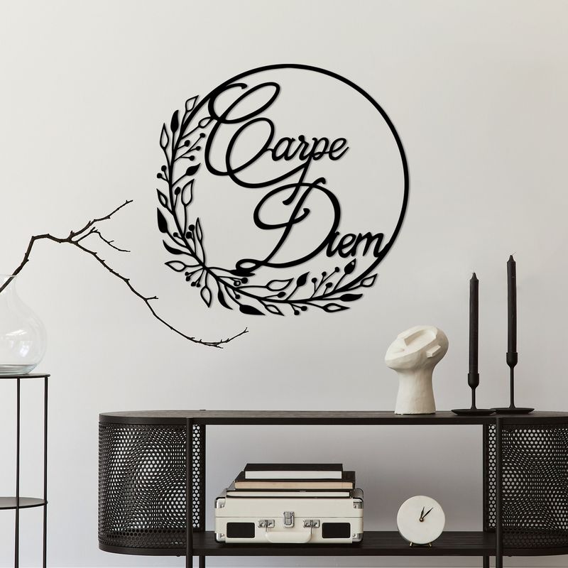 Casa si Gradina - Decoratiuni - Decoratiuni perete - Accesoriu decorativ de perete, Wallxpert, metal, negru, 56x56 cm - Infinity.ro
