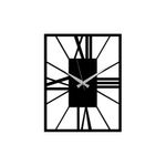 Casa si Gradina - Decoratiuni - Ceasuri - Ceas de perete decorativ, Wallxpert, metal, negru, 49x38 cm, 891TNL2441 - Infinity.ro