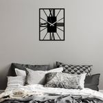 Casa si Gradina - Decoratiuni - Ceasuri - Ceas de perete decorativ, Wallxpert, metal, negru, 49x38 cm, 891TNL2441 - Infinity.ro