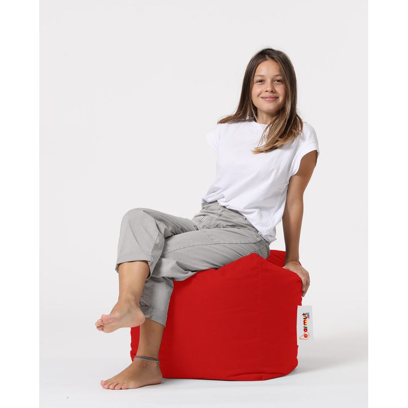 Casa si Gradina - Mobilier - Scaune si fotolii - Tabureti - Taburet de gradina, Hanah Home, poliester, rosu, 45x45x45 cm - Infinity.ro