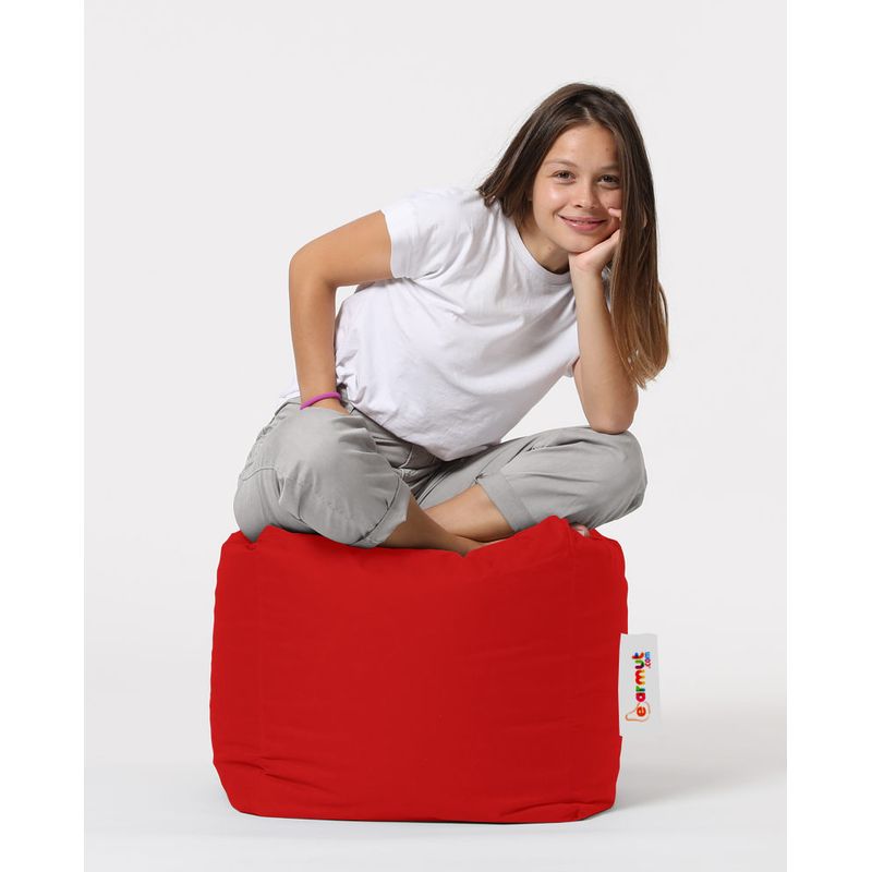 Casa si Gradina - Mobilier - Scaune si fotolii - Tabureti - Taburet de gradina, Hanah Home, poliester, rosu, 45x45x45 cm - Infinity.ro