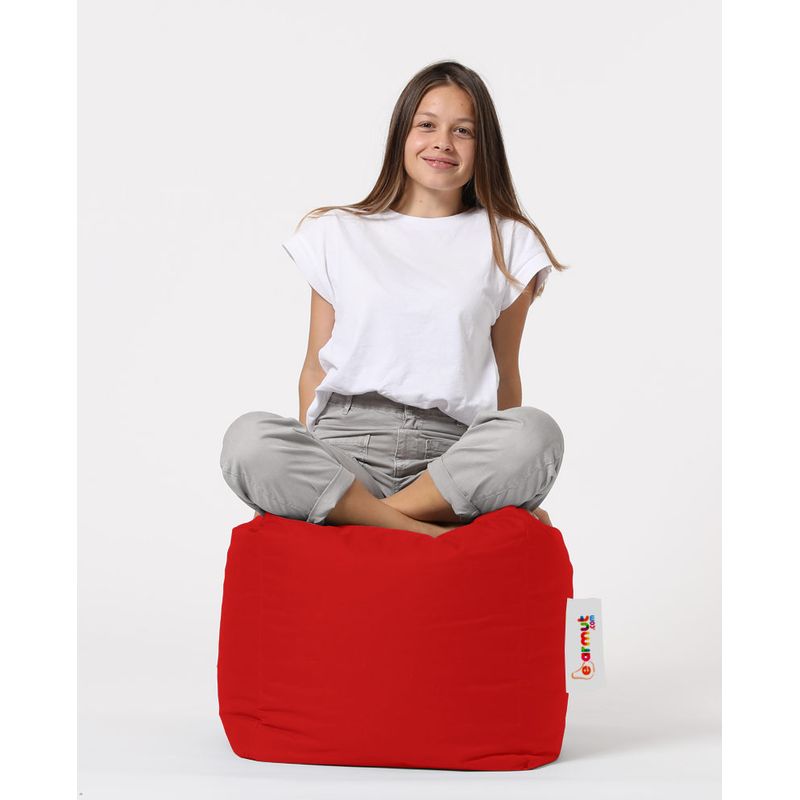 Casa si Gradina - Mobilier - Scaune si fotolii - Tabureti - Taburet de gradina, Hanah Home, poliester, rosu, 45x45x45 cm - Infinity.ro