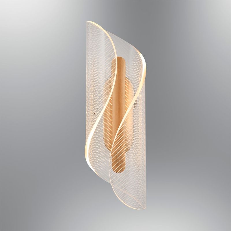 Casa si Gradina - Corpuri si surse de iluminat - Plafoniere, aplice si spoturi - Aplica de perete, Opviq, metal, alb stejar, 32x10x14 cm - Infinity.ro