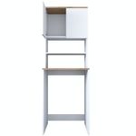 Casa si Gradina - Mobilier - Dulapuri si sifoniere - Dulapuri - Dulap pentru masina de spalat, Hanah Home, pal melaminat, alb si nuc, 65x60x183.6 cm - Infinity.ro
