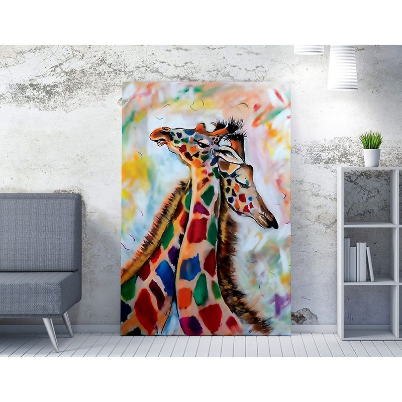 Casa si Gradina - Decoratiuni - Tablouri - Tablou canvas decorativ, Wallxpert, multicolor, 50x70 cm, bumbac si poliester, rama lemn, 227WRZ1107 - Infinity.ro