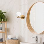 Casa si Gradina - Corpuri si surse de iluminat - Plafoniere, aplice si spoturi - Aplica de perete, Opviq, metal, auriu, 10x22x17 cm - Infinity.ro