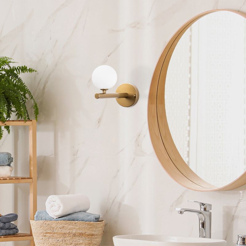 Casa si Gradina - Corpuri si surse de iluminat - Plafoniere, aplice si spoturi - Aplica de perete, Opviq, metal, auriu, 10x22x17 cm - Infinity.ro