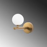 Casa si Gradina - Corpuri si surse de iluminat - Plafoniere, aplice si spoturi - Aplica de perete, Opviq, metal, auriu, 10x22x17 cm - Infinity.ro