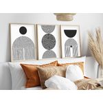 Casa si Gradina - Decoratiuni - Tablouri - Tablou decorativ cu rama, Wallxpert, mdf si lemn masiv, multicolor, 50x70 cm, set 3 piese, 693BSE1343 - Infinity.ro