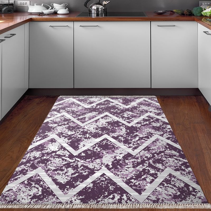 Casa si Gradina - Textile si covoare - Covoare - Covoare casa - Covor, Conceptum Hypnose, mov, 100x300 cm, 100% poliester, antiderapant - Infinity.ro
