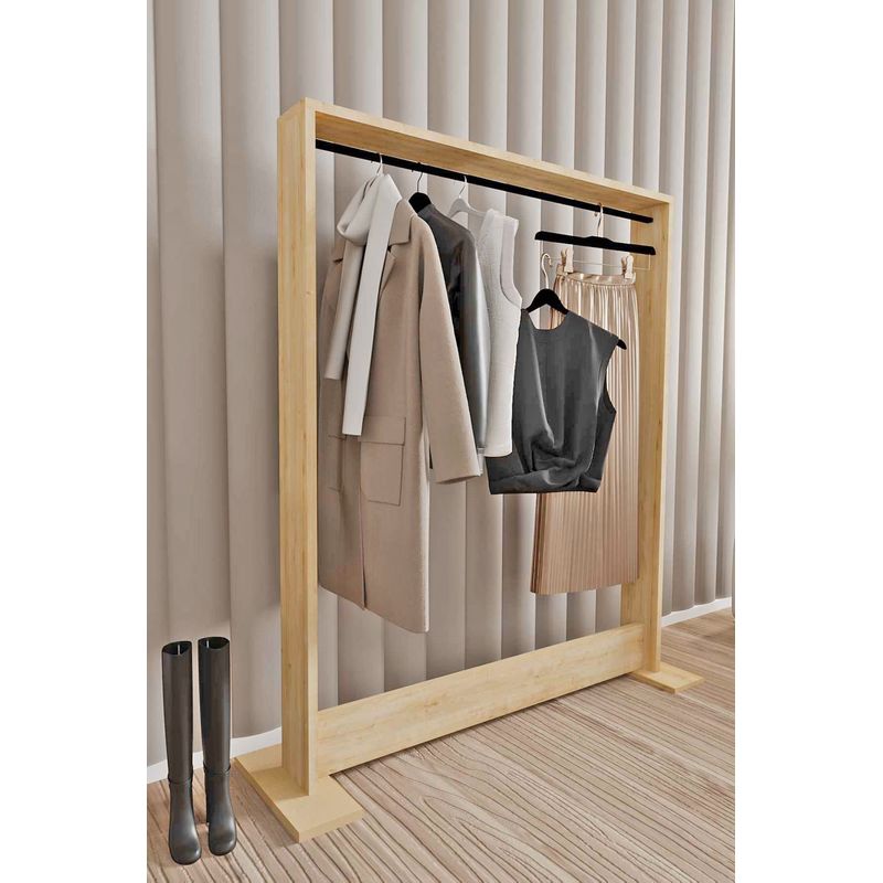 Casa si Gradina - Mobilier - Organizare si depozitare - Cuiere - Cuier, Hanah Home, pal melaminat, stejar safir, 12x124x100 cm - Infinity.ro