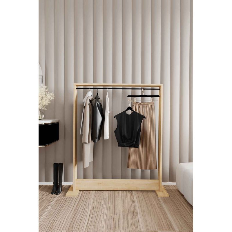Casa si Gradina - Mobilier - Organizare si depozitare - Cuiere - Cuier, Hanah Home, pal melaminat, stejar safir, 12x124x100 cm - Infinity.ro