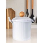 Casa si Gradina - Bucatarie si vesela - Organizare si depozitare bucatarie - Cutii alimentare - Cutie de depozitare, Hermia, metal galvanizat, alb, 23x17x24 cm - Infinity.ro