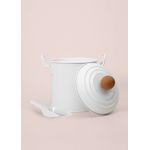 Casa si Gradina - Bucatarie si vesela - Organizare si depozitare bucatarie - Cutii alimentare - Cutie de depozitare, Hermia, metal galvanizat, alb, 23x17x24 cm - Infinity.ro