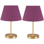 Casa si Gradina - Corpuri si surse de iluminat - Veioze si lampi - Veioze - Set veioze, Opviq, pvc, mov, 22x12x37 cm - Infinity.ro